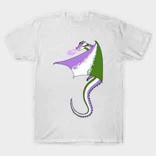 Fly With Pride, Dragon Series - Genderqueer T-Shirt